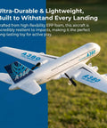 A380 style RC airplane toy made of durable EPP foam, showcasing its realistic design and lightweight construction in flight.