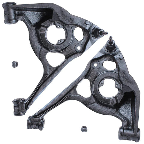 Lower control arms from Beefed Up Front End Control Arms Kit 13Pc For Chevy Express 2500 And GMC Savana 2003 To 2005 7300 GVW