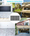 Various garages with Magnetic Double Garage Screen Door For Two Car Garages, 16x7 Feet, Reinforced Self-Sealing Fiberglass Mesh