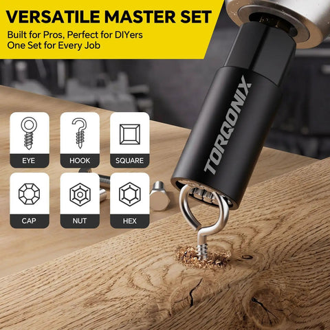 Game Changer 80 Piece Magnetic Nut Driver And Impact Socket Set Made From Tough S2 Chrome Vanadium Steel with attachment options.