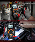 Pro Grade Digital Multimeter 4000 Counts for Home and Auto Use, Voltage Tester With ACDC Readings, Ohms, Continuity, Diode, Capacitance, NCV, Handy Battery Indicator, DIY Electrical Tool, handheld in AC/DC tests