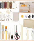 All In One Book Binding Kit With Wooden Book Press 13 By 7.9 Inches Pro Grade Tools Like Bone Folder Awl Needles Waxed Thread