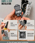 Heavy Duty 2 Port Aluminum To Copper Wire Connectors Pre Filled With Oxide Inhibitor Screw Terminals For Outlet Upgrades Easy No Sweat Install Gray 10 Pack during installation steps.