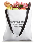 Fresh And Hella Chill Tote Bag For Kids Teens And College Graduates Great Birthday Present With Country Religious Motivational Vibes Easy Carry Shoulder Bag 16 Inches Wide filled with groceries and flowers.