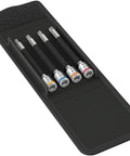 Torx HF Zyklop Bit Socket Set With Holding Function, One And A Quarter Inch Drive, 4-Piece, Color Coded By Size, in textile box