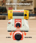 Adjustable speed control of Heavy Hitter 1/2HP Bench Buffer Polisher Machine for precise polishing up to 8000RPM.