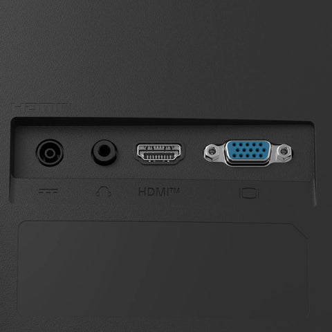 Back view of 24 Inch IPS Monitor With Full HD 1080p, 120Hz Refresh Rate, HDR10, Reader Mode, showing HDMI and VGA ports.