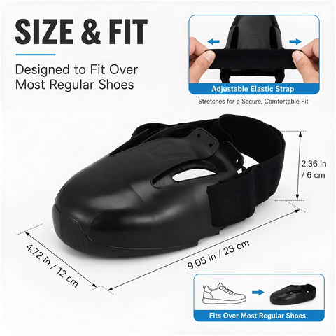 Heavy Duty Steel Toe Shoe Covers That Are Built Different Adjustable Safety Overshoes To Shield Your Toes Straight Up From Dropped Tools For Temp Workers On Busy Sites