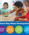 Children using Answer Buzzers For Classroom Games And Trivia Colorful Sound Effect Buttons For Kids