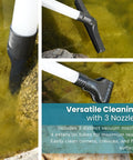 1400 Watt Pond Vacuum With 13 Ft Intake Hose Four Tubes Three Nozzles And Bag in use for sludge removal