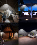 Dual Head Solar Pendant Lights With Motion Sensor For Outdoor And Indoor Use, 180 LED Bright Solar Shed Lighting IP65