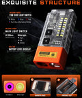 Ultra Compact UV Flashlight 365nm With LED Power EDC Must Have Magnetic Rechargeable Blacklight LCD Display Four Light Modes