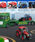 Big 25 Inch Farm Truck Toy With Tractors 3 In 1 Fun Farm Vehicle For Toddlers Boys Ages 3 4 5 6 Christmas And Birthday Gift Idea