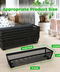Slick Six Pack Silverware And Utensil Drawer Organizer With Non Slip Feet, Interlocking Kitchen Flatware Holder With Size Dimensions