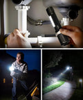 Rechargeable LED Flashlight With COB Sidelight Beast Mode Bright High Lumen Beam Zoomable Tactical Light 3 Modes in various uses