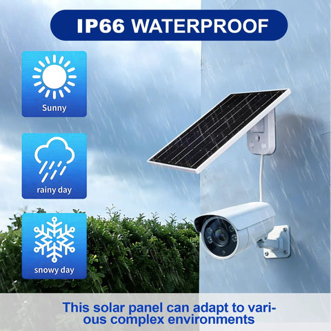 Eco Friendly 3W 5V Monocrystalline Solar Panel With Type C Interface, IP66 Waterproof Outdoor Charger mounted outdoors
