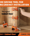 4 Pack Cabinet Clamps Set With 8510 Cabinet Claw For Face Frame Cabinet Installations Heavy Duty Clamp System Up To 650 Lb Load Limit