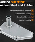 Close-up of Nissan CVT Transmission Filter showing stainless steel and rubber material, exceptional for Nissan vehicles.