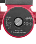 Top Notch Stainless Steel Circulator Pump For Water Heaters And Boiler Hydronic Heat Systems 3 Speed Settings 115 Volt 60 Hz control panel and specs