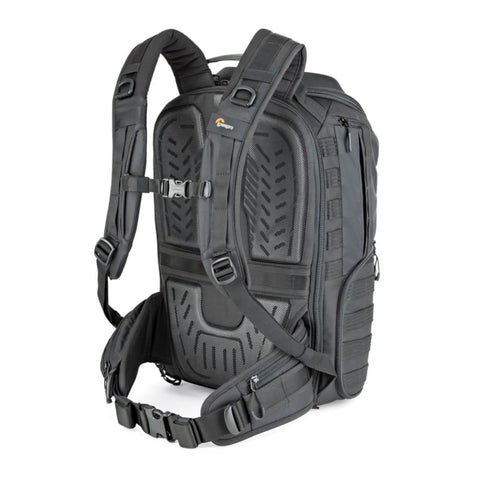 ProTactic BP 450 AW 2 25L Modular Camera Backpack With CradleFit Pocket rear view showing straps and utility belt