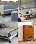 No Sweat Heavy Duty Furniture Movers Sliders 8 Pack For Carpet And Hardwood Floors under sofa, bed, table, and cabinet for easy shifting.