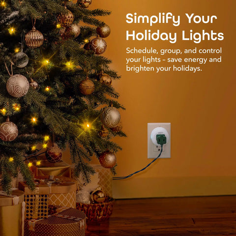 Dot Smart Plug With 2.4GHz WiFi, Compact Fire Resistant Outlet With Schedule And Timer, No Hub Needed, Voice Control With Alexa And Google Assistant, Remotely Control Lights And Appliances From Anywhere