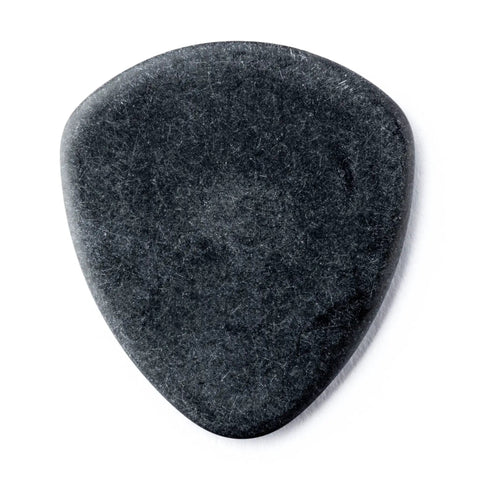 Jazztone Large Round Tip Guitar Picks 2.08mm 6 Pack For Jazz Players With Super Grip Non Flexible Feel Contoured Edge Built For Speed And Precision On Smooth Jazz Runs And Complex Chords black pick close-up