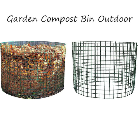 Two Pack Large Expandable Garden Wire Compost Tumbler Bin For Yard Waste Kitchen Scraps And Grass Clippings 24 Inch With Vented Galvanized Mesh