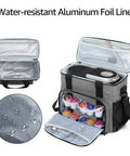 Portable Coffee Maker Travel Bag For Keurig K Mini And K Mini Plus With Multiple Pockets showing water-resistant lining