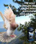 Fast Pigeon Energy Boosting Liquid Supplement With Vitamins And Minerals For Birds 60 Ml package with flying pigeon