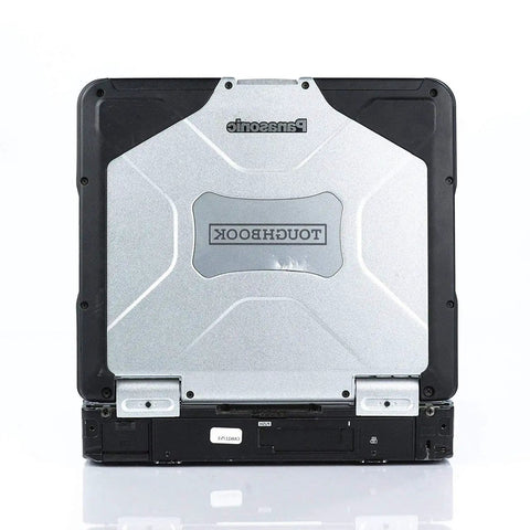 Toughbook CF31 MK3 Badass Rugged Laptop Featuring Rock Solid Heavy Duty Armor rear view with metal finish