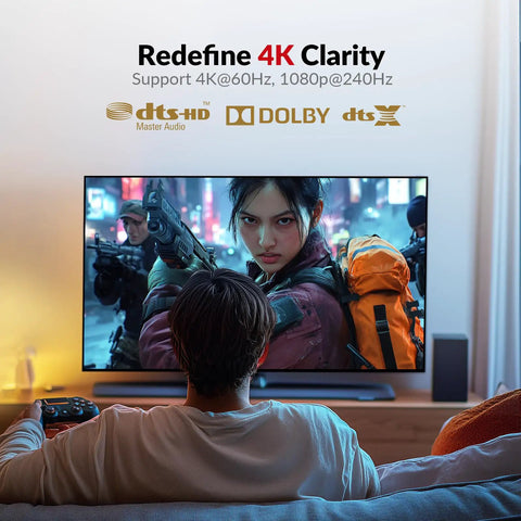 4K DisplayPort KVM Extender Over Ethernet HDBaseT 3.0 PoE With Uncompressed DP 1.2a Transmission 4K60Hz Zero Latency 100m Range For Pro Gaming Setups And Workstations in living room gaming setup