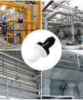 6 Pack Inline Check Valves 3 By 8 Inch ABS One Way Valve For Fuel Water Gas Air Systems, Keeps Backflow Out Of Pneumatic And Hydraulic Lines With Flow Direction Arrow