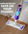PowerMop Mopping Kit For Floor Cleaning With No Bucket Needed, 5X Cleaning Power, Electric Spray, Includes 1 Power Mop, 2 Replacement Pads, 2 Batteries, 1 Liquid Cleaning Solution, Multi Surface And Wood Floors on hardwood floor