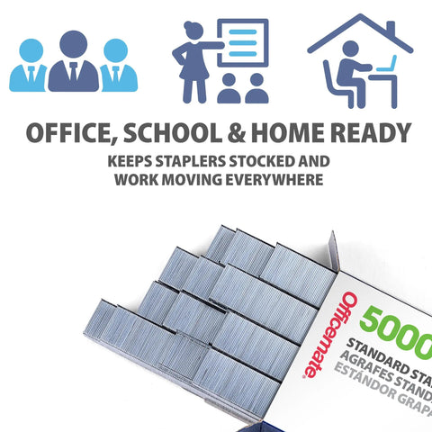 General Purpose Staples Bulk Pack With 50,000 Staples 10 Boxes Of 5,000 Each Universal Fit For Full Strip Desktop Office Staplers