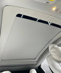 Compatible With 2020 To 2025 Model Y Electric Retractable Sunroof Sunshade Premium 5 Layer Heat Blocking Material view inside vehicle.