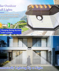 Super Bright Solar Outdoor Lights 2-Pack With Motion Sensor, 178 LEDs, 270 Degree Wide Angle, 3 Modes, Waterproof No Wiring Needed Solar Powered Security Light For Patio Garden Garage Front Door