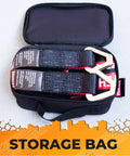 Beefed Up Axle Tie Down Straps Set, 4 Piece Kit With 2 x 38 Inch Heavy Duty Straps in storage bag