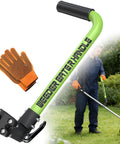 Ergonomic Weed Eater Handle With Grip Extension For Back Support And Enhanced Leverage Trimmer Handle With Gloves for trimming