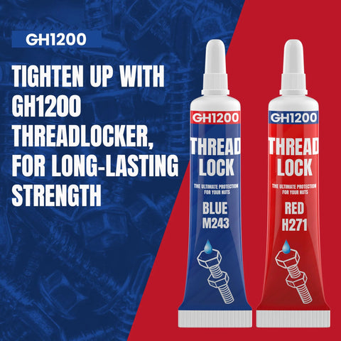 GH1200 medium strength thread locker tubes for secure fastening