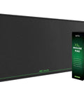 Huge 46 By 17 Inch XXL Thick Gaming Mouse Pad For Gamers Extra Large Extended Desk Mat With Smooth Surface And Non Slip Base Black Color For Wide Mouse Movements And Keyboard Setup shown with packaging