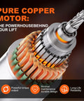 Heavy One Ton Electric Chain Hoist delivering two thousand two hundred pounds of serious lifting power with pure copper motor.