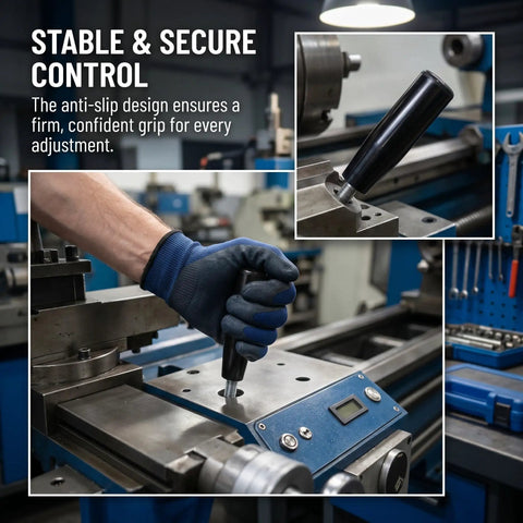 Durable Heavy Duty M10 Male Threaded Revolving Handwheel Handle with Non Slip Bakelite Grip Offers Heat Electrical Safety For Milling Tools And Machining Gear Making Your Shop Work Way Easier, on milling machine