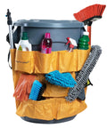 Heavy Duty Trash Can Caddy Apron For 32 To 55 Gallon Bins Fits Brute Rubbermaid Uline And More Vinyl Cleaning Organizer for janitors