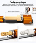 Tight Grip 4th Axis Rotary Table For CNC Router Engraver With 1:4 Belt Drive and Quick Swivel Chuck, showcasing wood and detailed carvings.