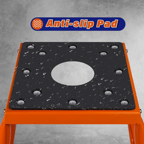 Anti-slip pad on Heavy Duty Center Stand For Dirt Bikes And Powersports With Non Slip Pad Mini Bike Stand