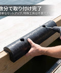 Rubber Dock Guard Semi Circular Black Extruded Shield For Dock Protection installation on dock edge with drill