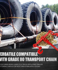 Beefy Four Pack Ratchet Chain Load Binders For One Quarter To Five Sixteenths Inch Chains, Heavy Duty 2600 Lb Working Load Limit