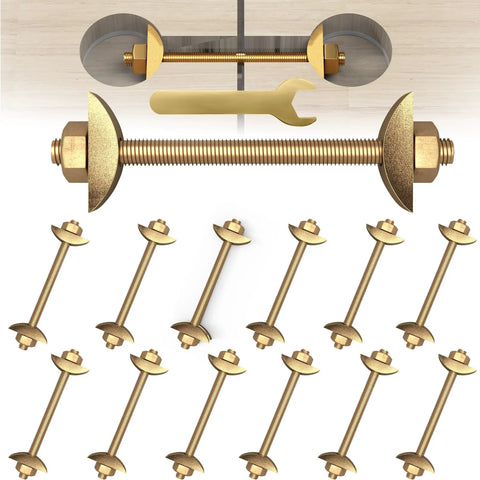 Solid As A Rock Countertop Connector Bolts M8 X 100MM Joint Fasteners Top Shelf Furniture Hardware built tough for wood joinery setup.