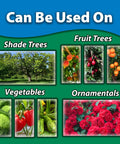 BT Bundle With Measuring Spoon Insect Killer For Caterpillars And Worms Organic Garden Pest Control shown for various plants